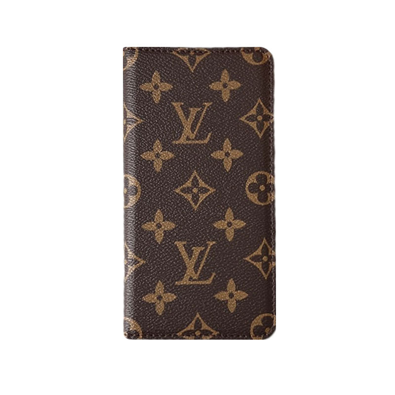 Leather Monogram iPhone Case With Wallet And Card Holder-PTK241608