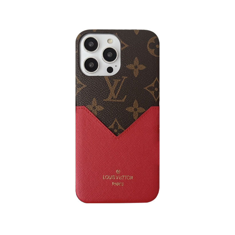 Monogram iPhone Case With Pouch Brown Printing -KB240329