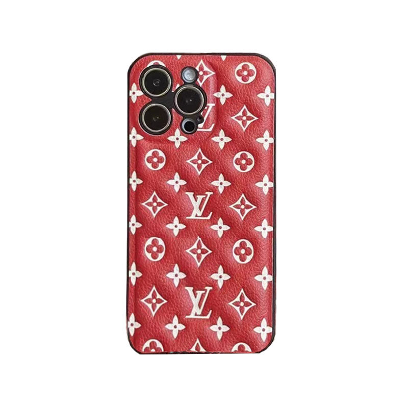 Red Monogram iPhone Case -QB231115