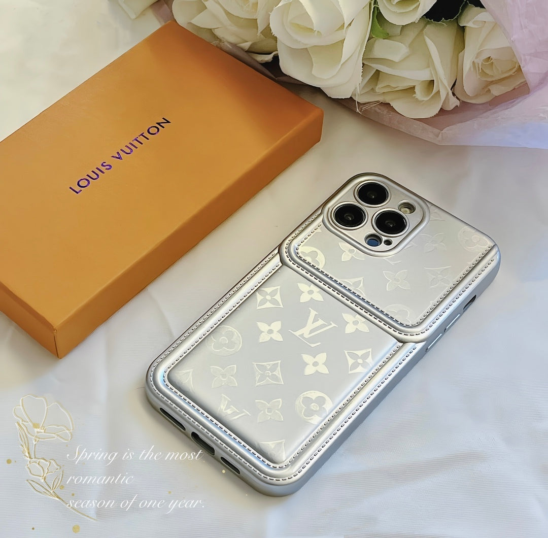 Silver Monogram iPhone Case -Big printing-SYH231201