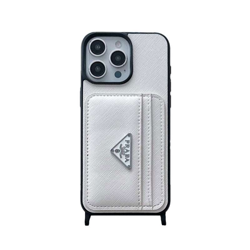 PR iPhone Case With Card Holder Black-XFK241537