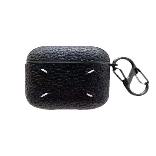 MM Leather Case For Airpods Black