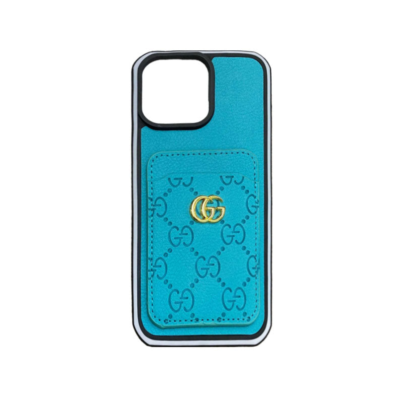 GG iPhone Case With Card Holder Blcak -KBK240424