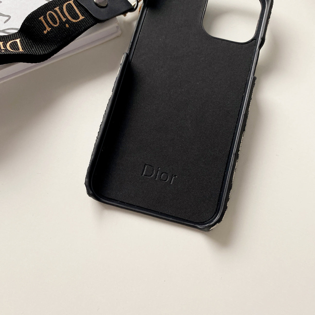 CD iPhone Case With Strap Black-GS240315