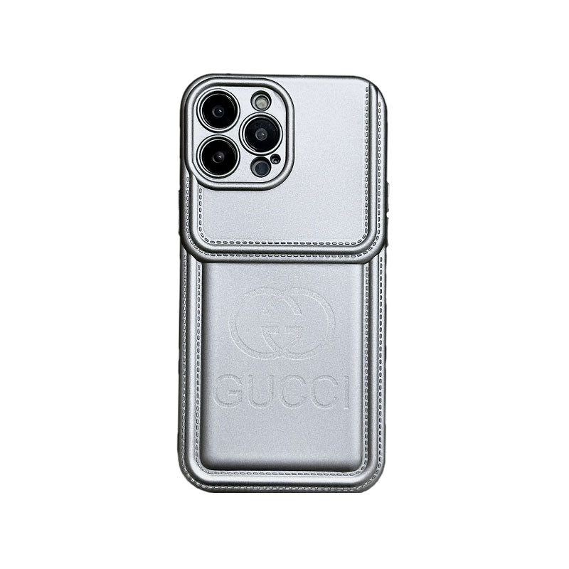 GG iPhone Case Silver Big Printing-PG240330