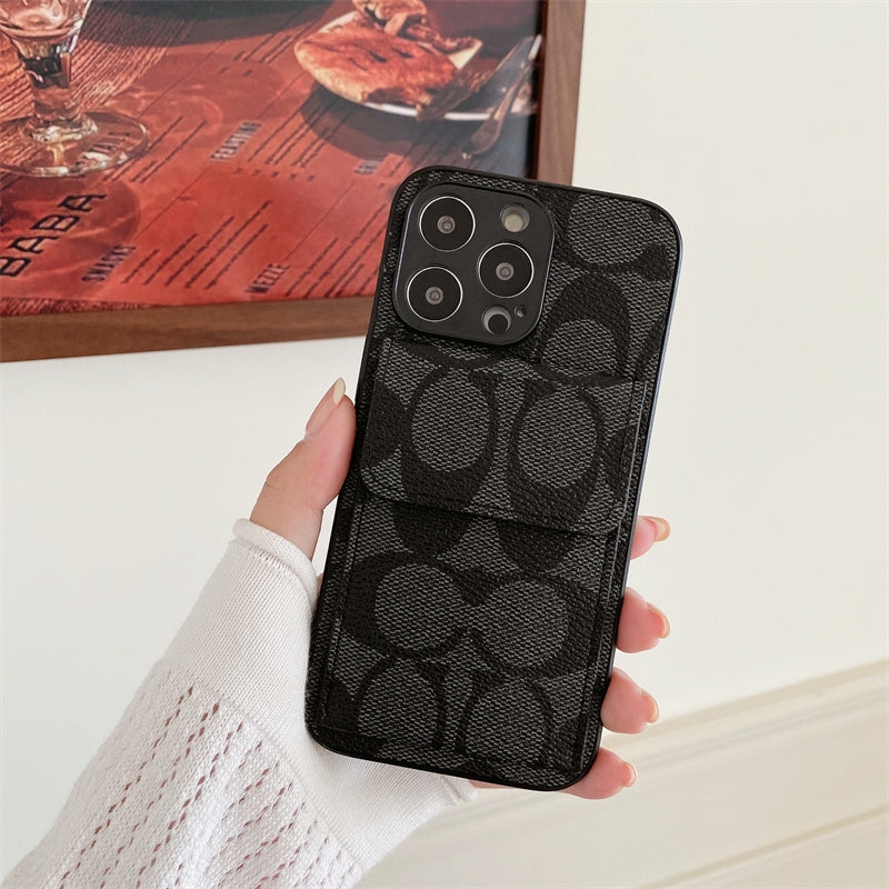 CH iPhone Case With Wallet Black-HP240513