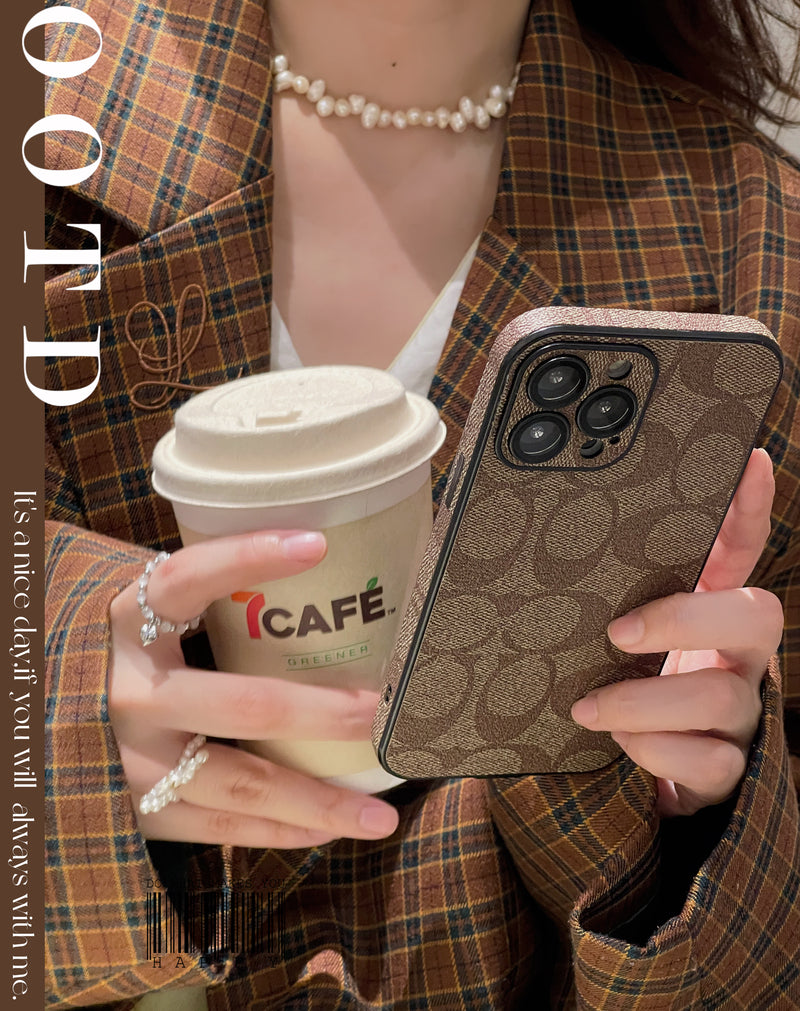 CH iPhone Case Coffee -QB240402