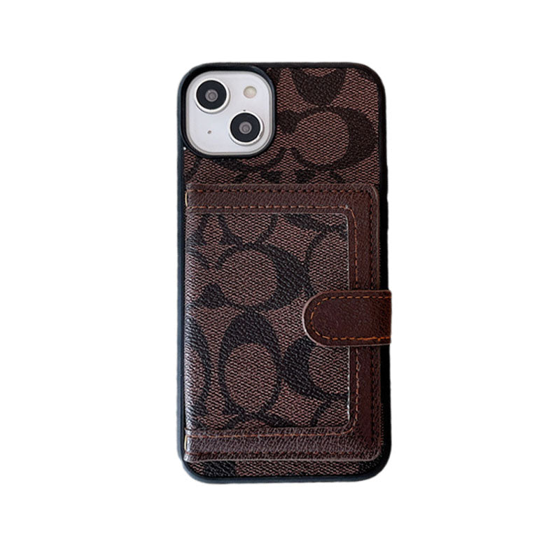 CH iPhone Case With Wallet And CHrossbody Strap Black -XK240402