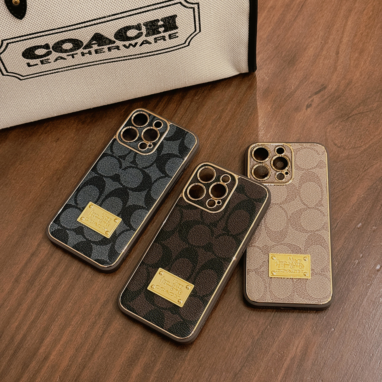 Classic CH iPhone Case Coffee-DBK240821