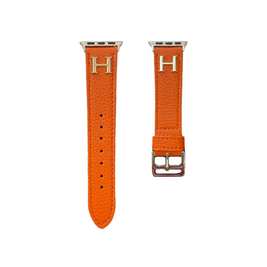 Luxury H Apple Watch Band Orange-ZP240509