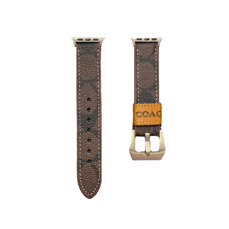 Leather C Apple Watch Band Dark brown-YHK244221710