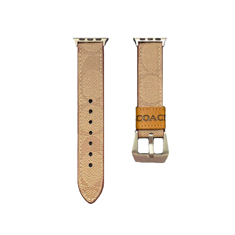 Leather C Apple Watch Band Dark brown-YHK244221710